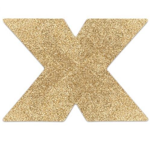 Copricapezzoli Flash Cross Gold BIJOUX INDISCRETS