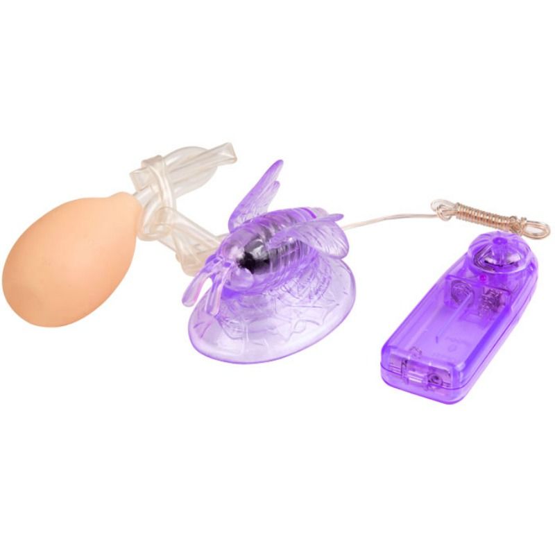 Vibratore clitorideo BAILE color lilla a forma di farfalla