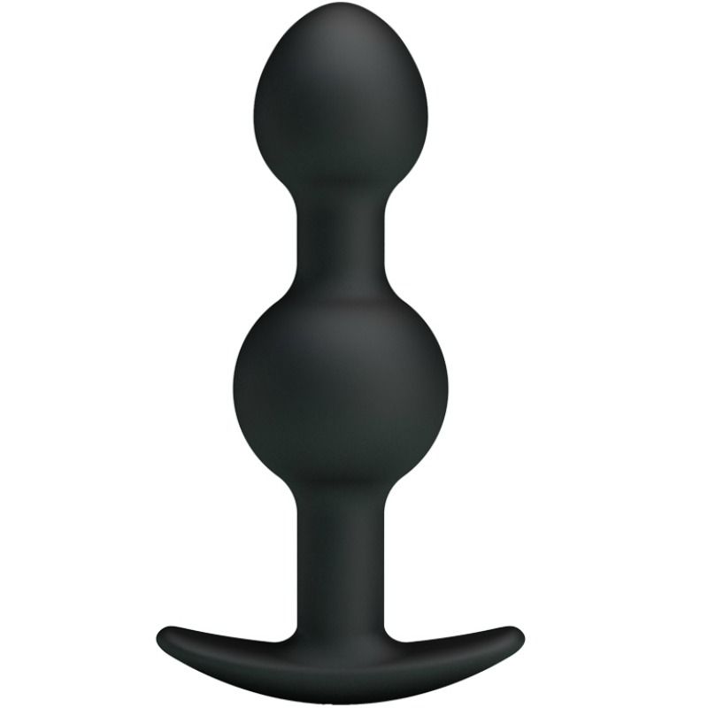 Palline anali in silicone Pretty Love con impugnatura, 10,3 cm