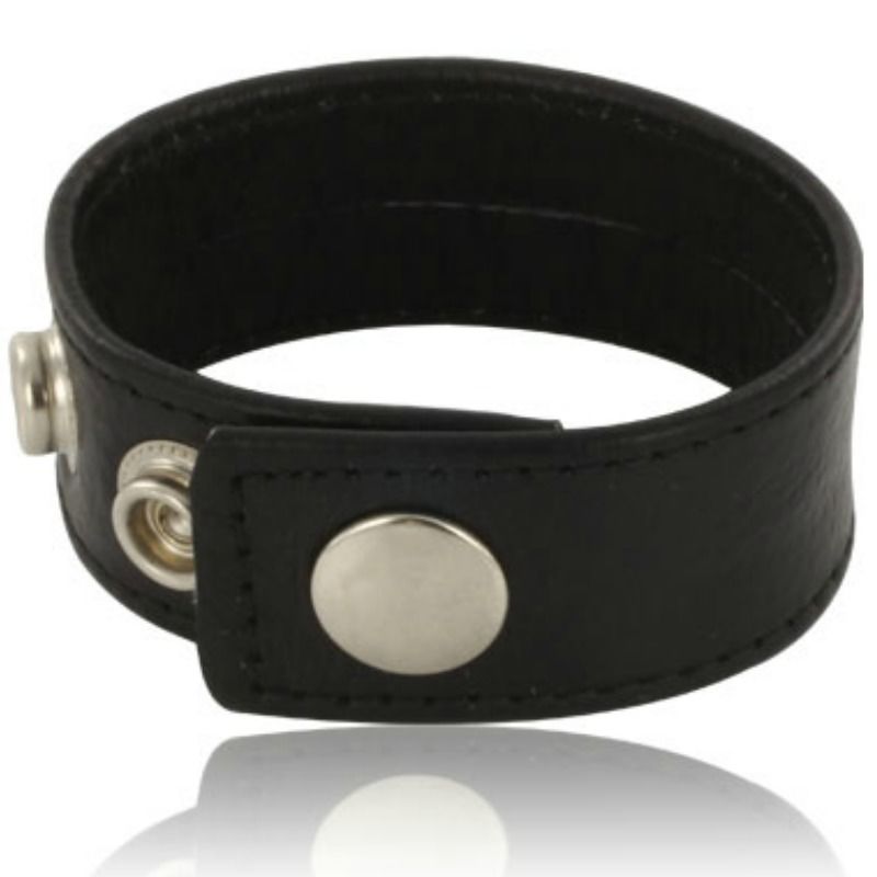 LEATHER BODY cinghia per pene regolabile in pelle nera