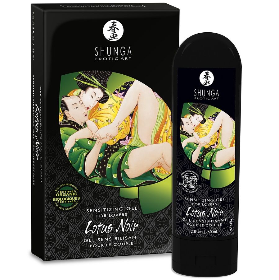 Gel sensibilizzante Shunga Lotus Noir, 60 ml