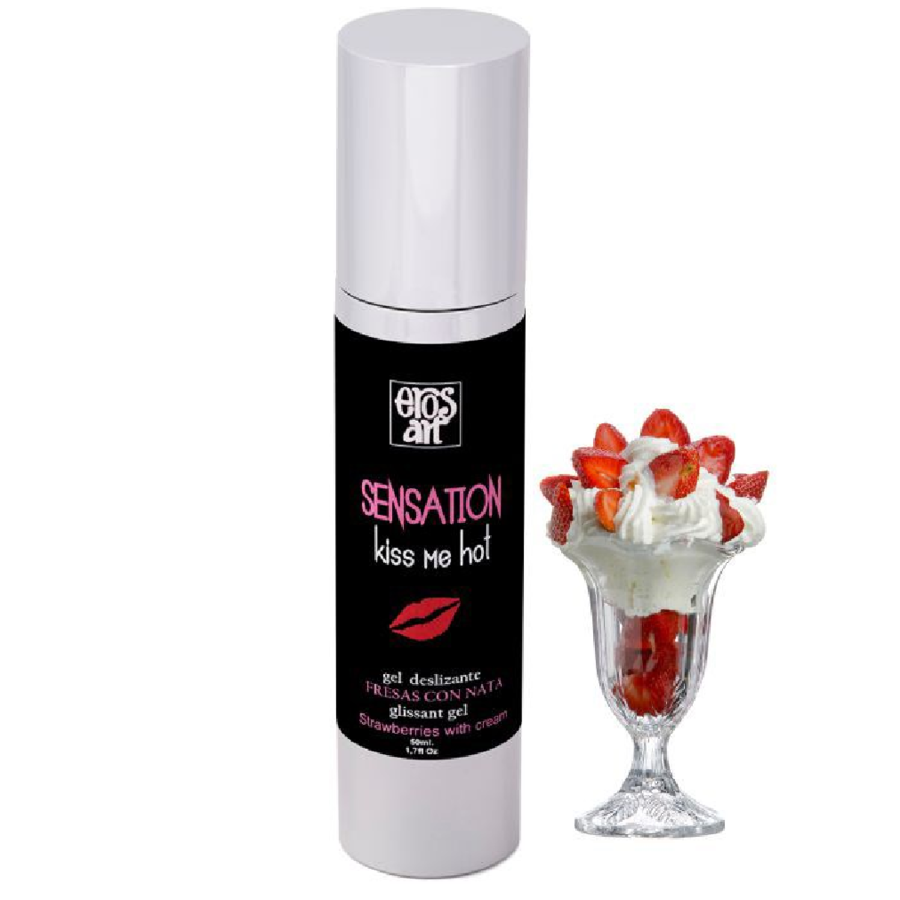 EROS-ART Sensattion Lubrificante gusto fragola e panna, 50 ml