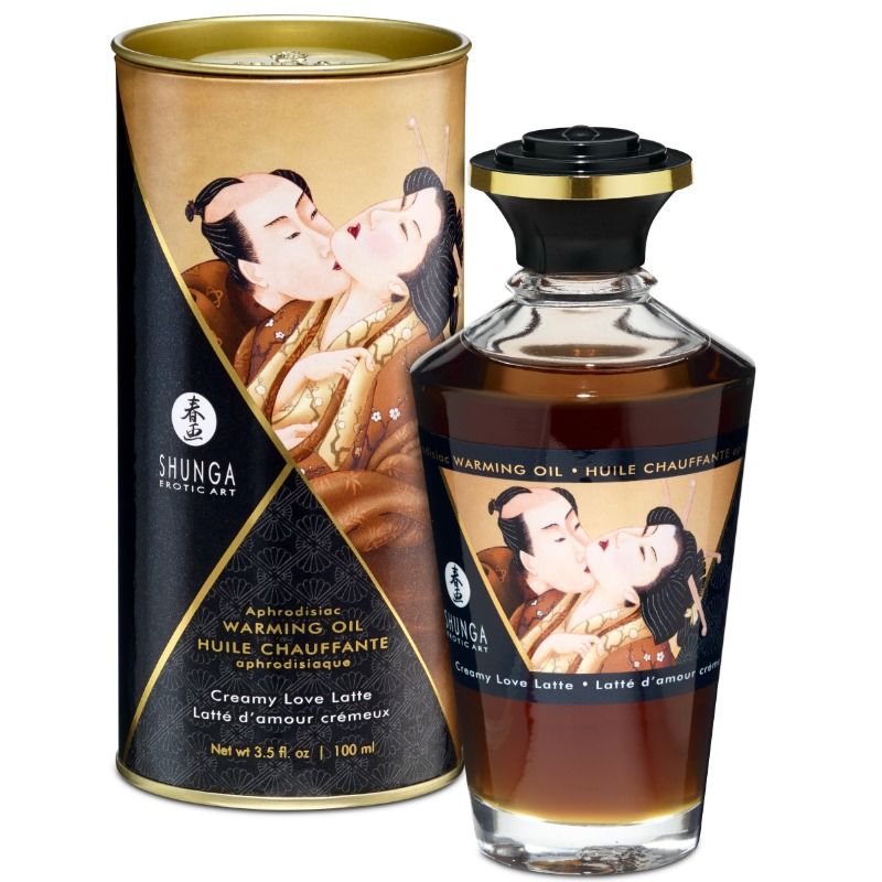 Olio da massaggio Shunga al gusto cremoso Love Latte, 100 ml