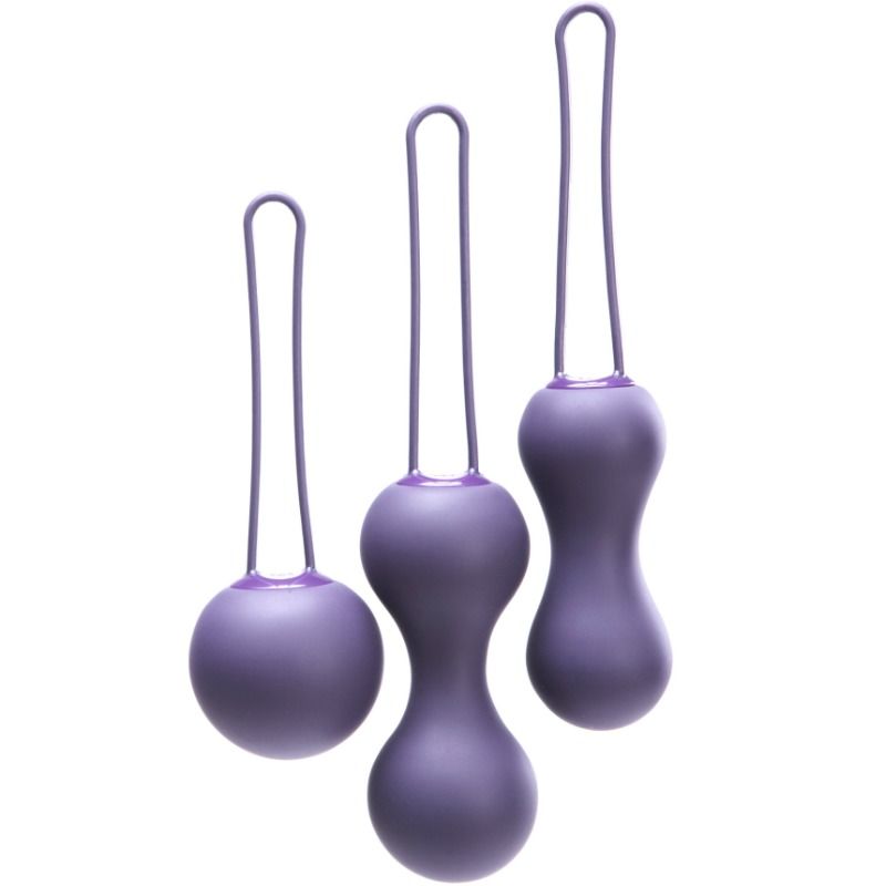 Set di palline vaginali con 3 pesi per allenare efficacemente il pavimento pelvico, viola JE JOUE