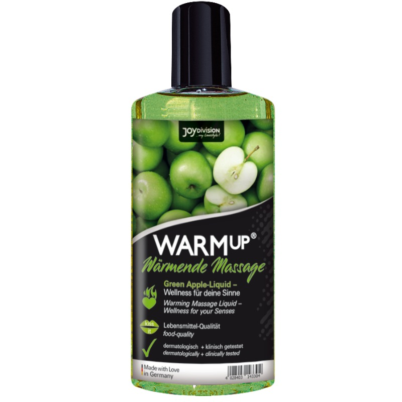 Olio da massaggio JOYDIVISION WARMup alla mela verde, 150 ml