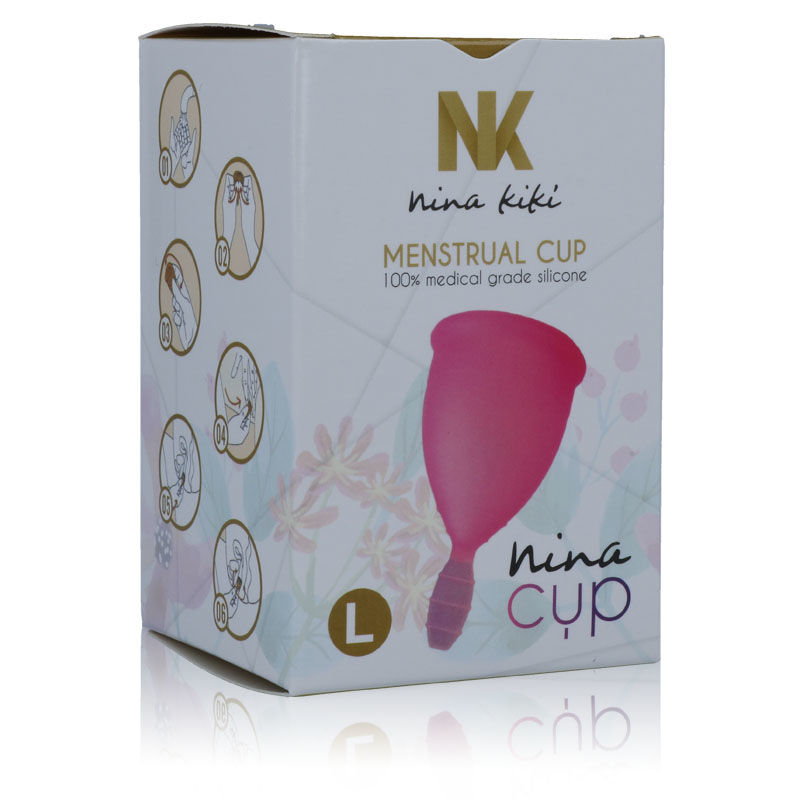 NINA KIKÍ coppetta mestruale taglia L, rosa