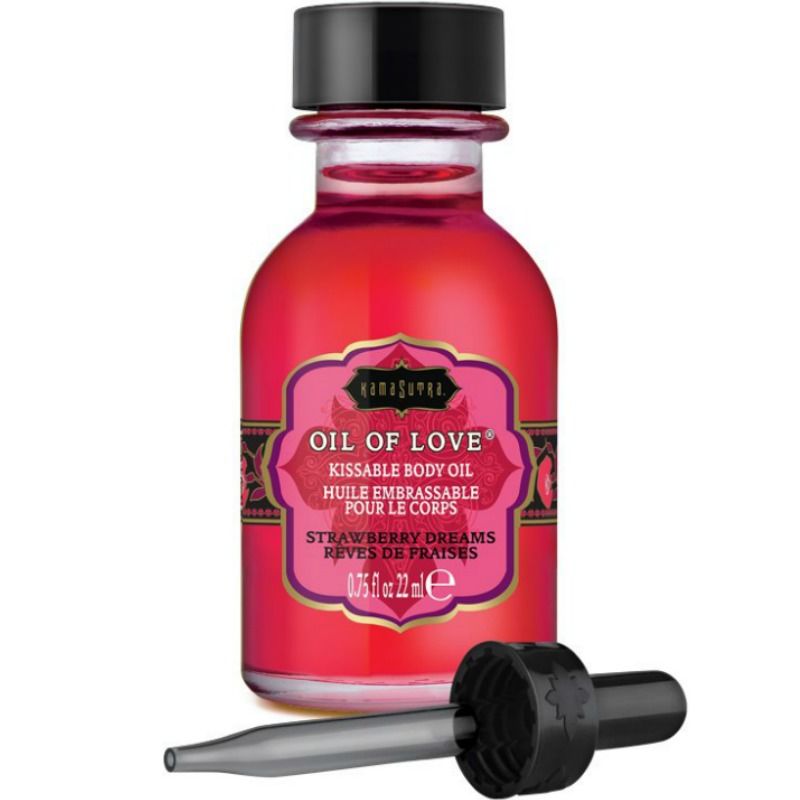 Kamasutra Oil of Love olio da coccole alla fragola, 22 ml
