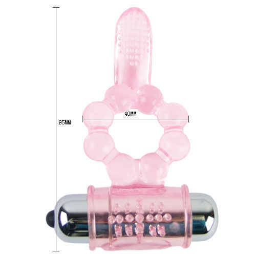 Anello vibrante per il pene BAILE FOR HIM con dieci ritmi