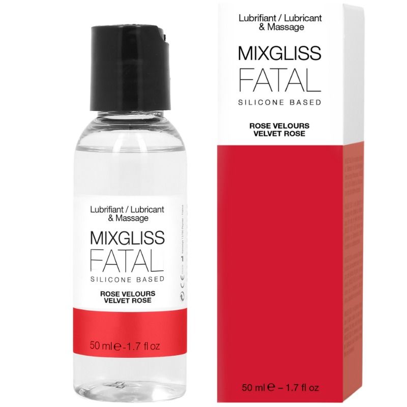 Mixgliss Fatal Roses Lubrificante al silicone profumato alla rosa, 50 ml