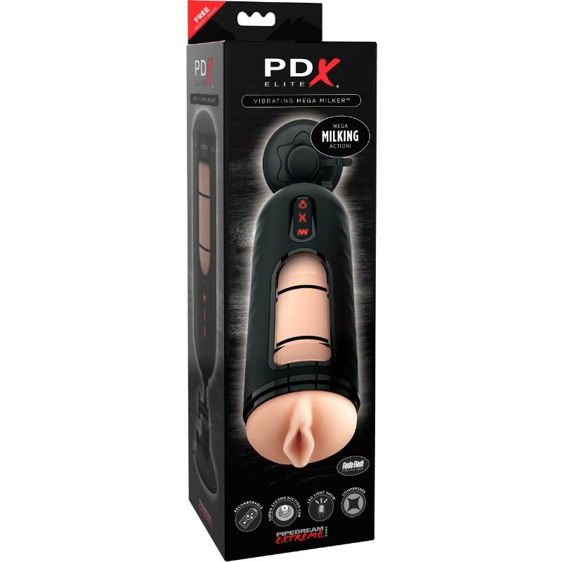PDX ELITE Vibrating Mega Milker masturbatore vibrante