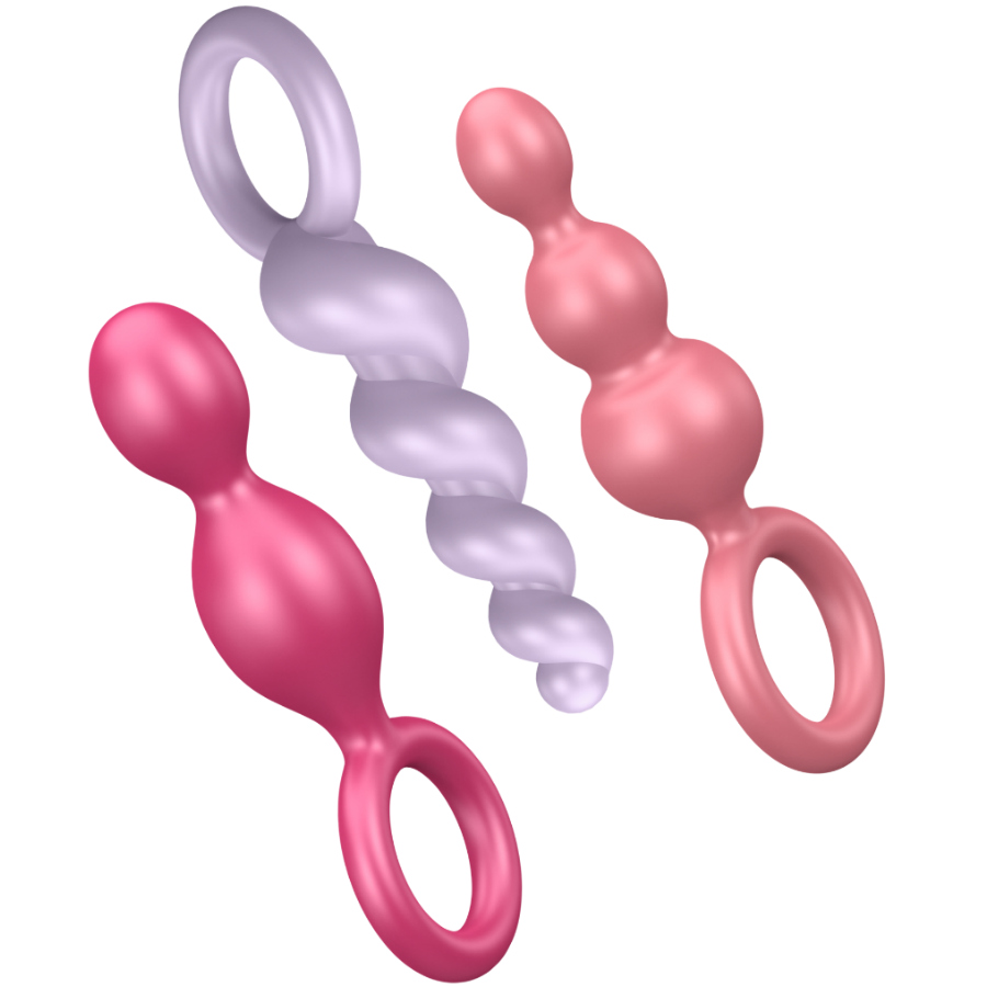 Set di plug anali Satisfyer con 3 plug, multicolore