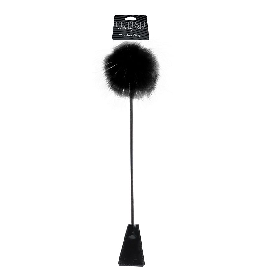 Frustino con piume Fetish Fantasy, nero