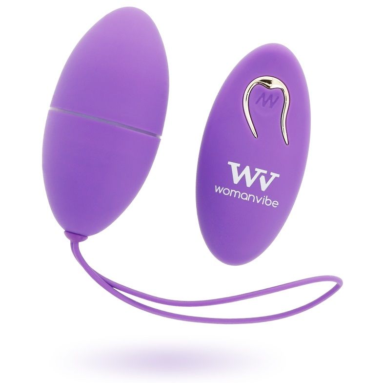 Ovetto vibrante Womanvibe Alsan con telecomando, viola