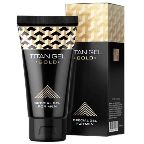 TITAN GEL Gold gel per il massaggio del pene, 50 ml
