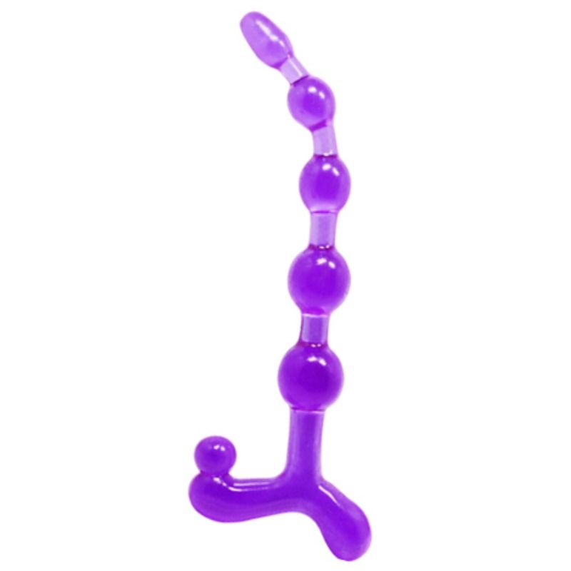 Catena anale BAILE Bendy Twist in TPR, lilla
