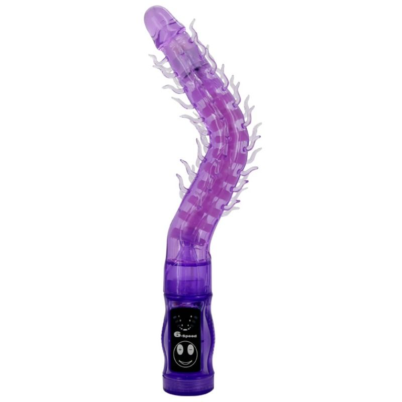 Vibratore BAILE Thorn Lilac con stimolatore clitorideo