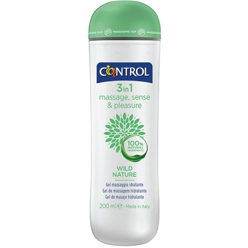 Control Wild Nature gel da massaggio 3 in 1, 200 ml