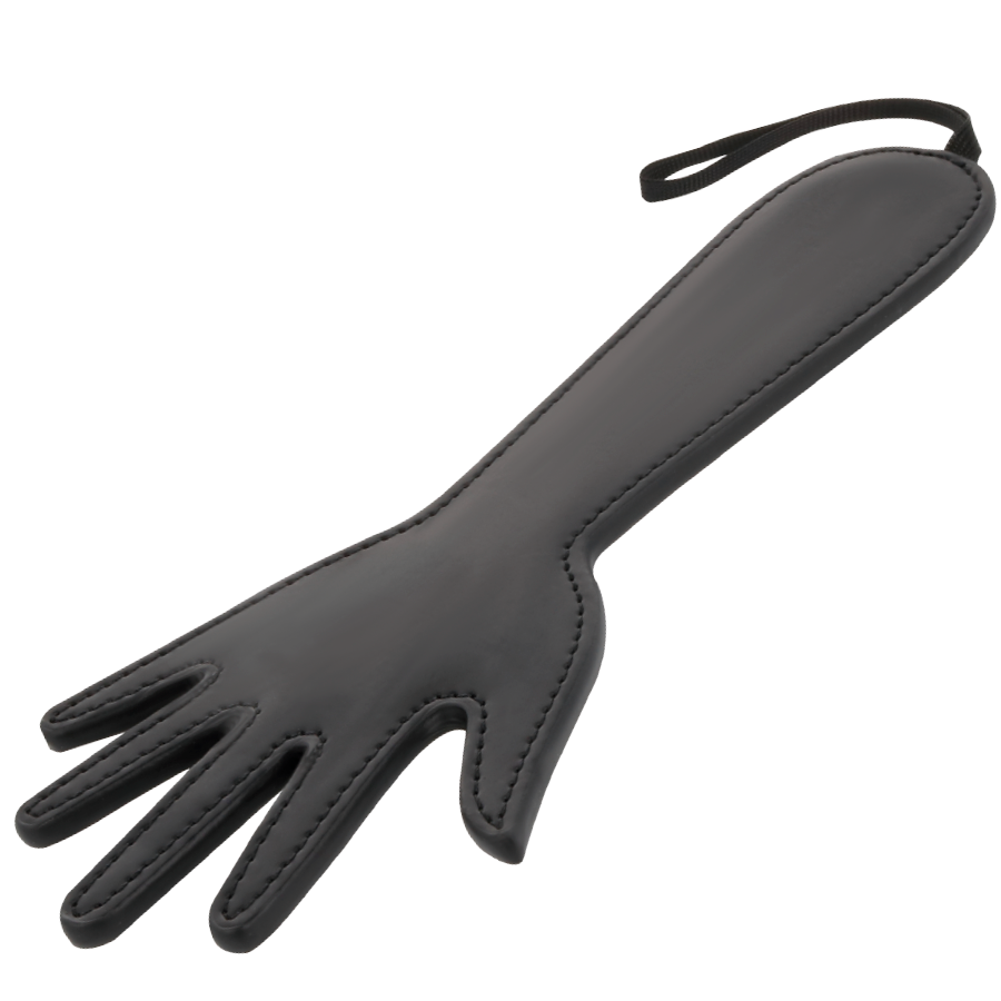 Paddle DARKNESS SENSATIONS con cuciture nere e borchie