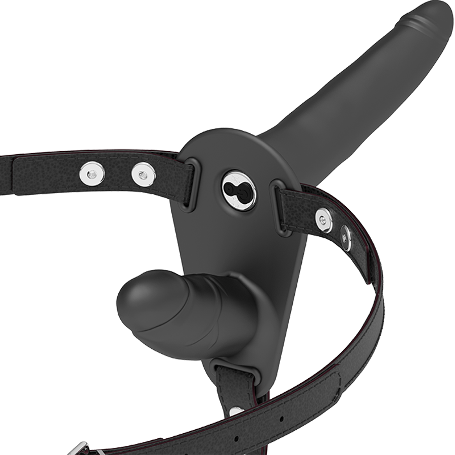 FETISH SUBMISSIVE HARNESS harness con doppio strap on e vibratore