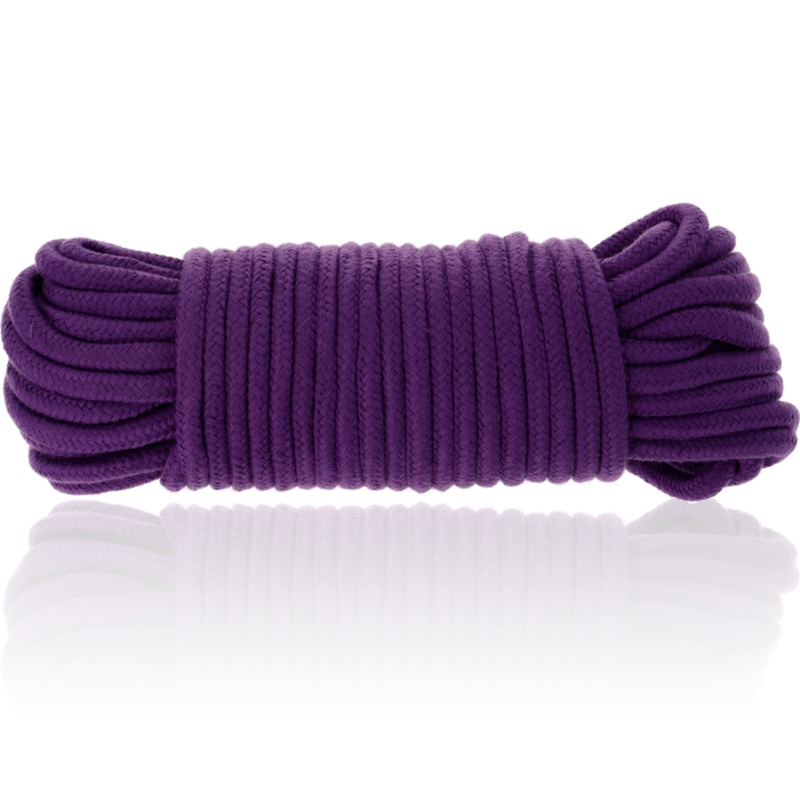 Corda da bondage in cotone viola, 20 m, per legature confortevoli DARKNESS