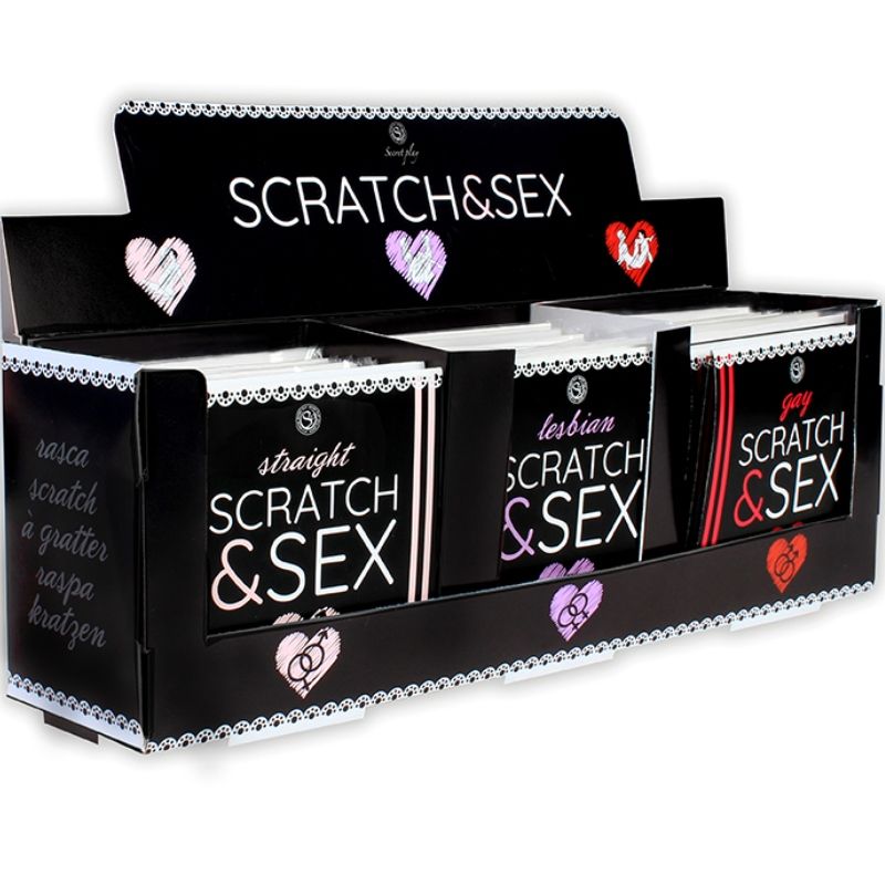 Display SECRETPLAY Scratch & Sex con 36 giochi erotici