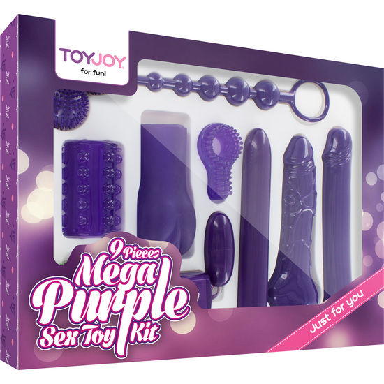 Set regalo TOYJOY Mega Purple con 9 sex toy