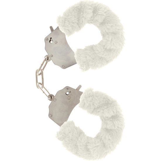 TOYJOY Furry Fun manette in morbido peluche bianco