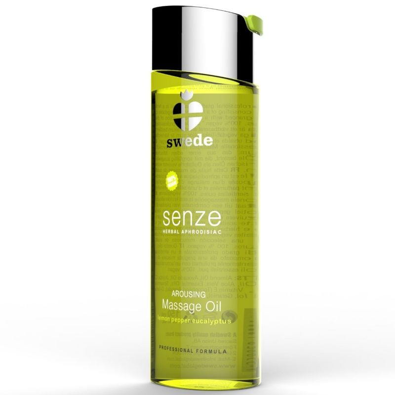 Olio da massaggio alle erbe SWEDE con limone, pepe ed eucalipto, 150 ml