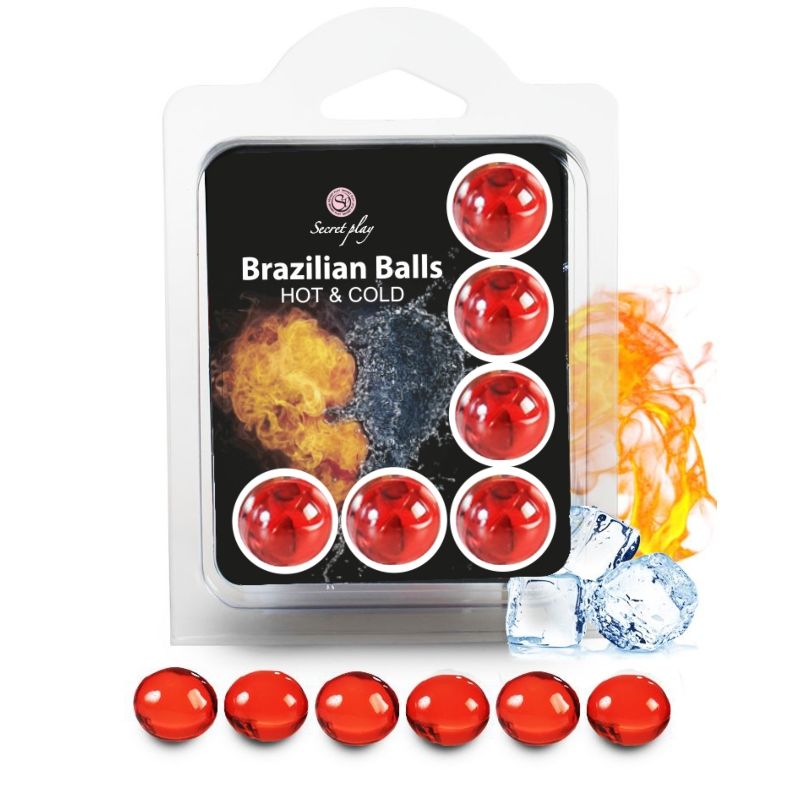 Secretplay Hot & Cold Brazilian Balls, 6 pezzi