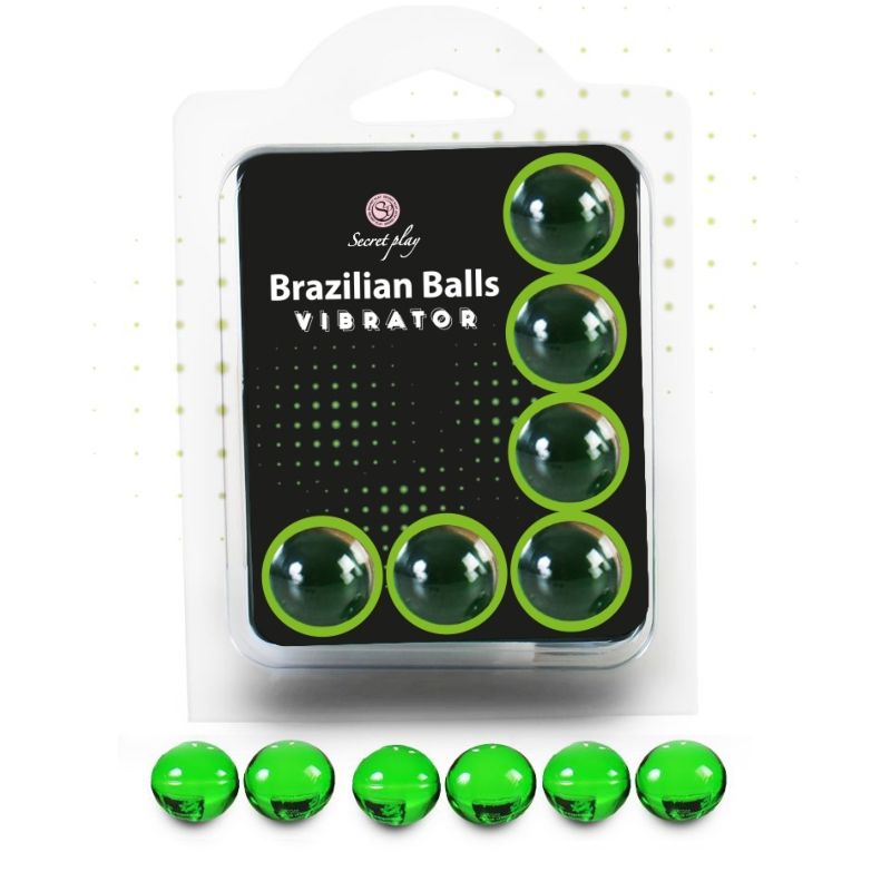 SECRETPLAY Brazilian Balls, set da 6 palline da massaggio solubili