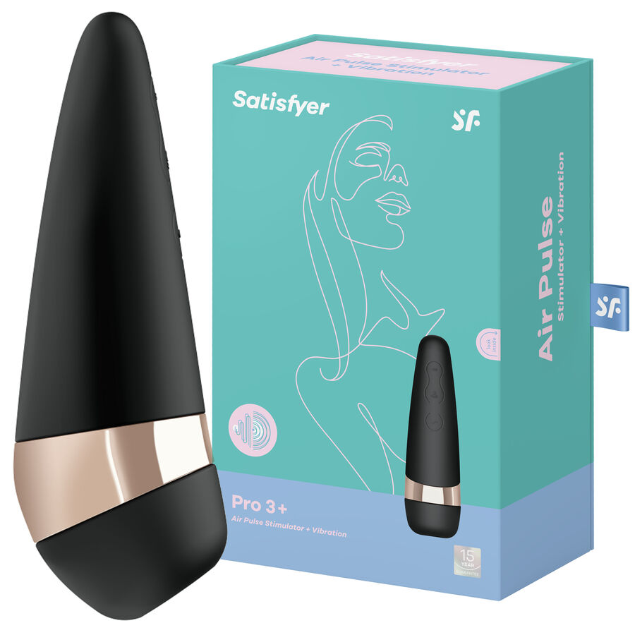 Stimolatore clitorideo a onde di pressione, 11 livelli di intensità, in silicone silenzioso SATISFY