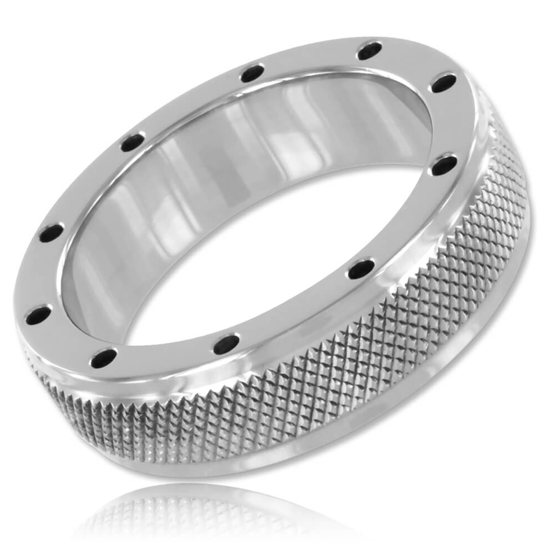 Anello fallico METAL HARD in acciaio senza vibrazione, 5 cm