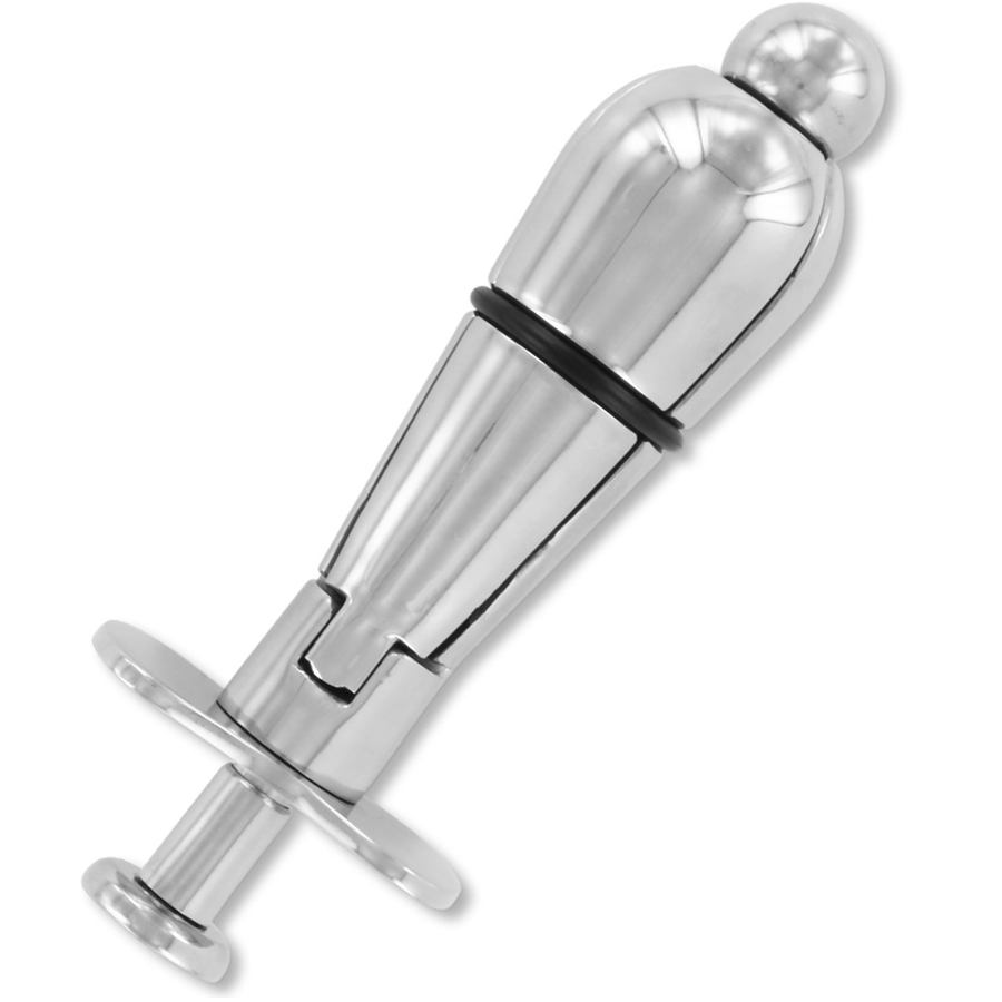METAL HARD plug anale in acciaio inox con lucchetto
