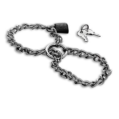 METAL HARD Manette con catena in acciaio inossidabile
