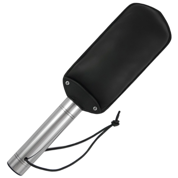 METAL HARD Paddle in vera pelle e acciaio inox