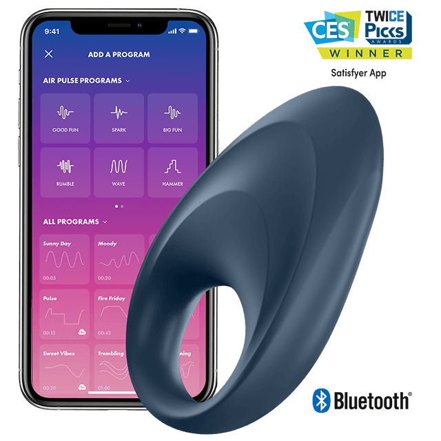 Anello vibrante per pene Satisfyer Mighty One con controllo tramite app