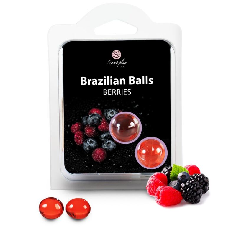 SECRETPLAY Brazilian Balls all’aroma di mora, 2 pezzi