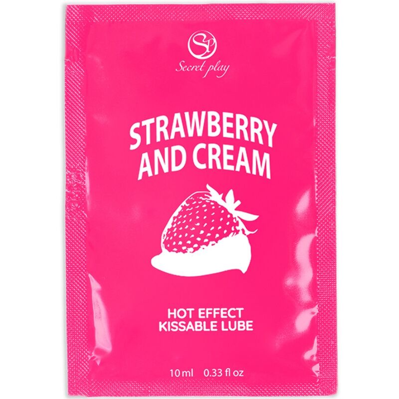 Secretplay lubrificante gusto fragola e panna, 10 ml