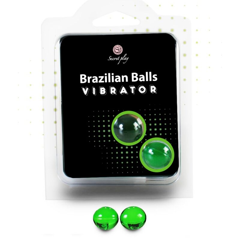 SECRETPLAY Shock Brazilian Balls con effetto vibrante, 2 pezzi