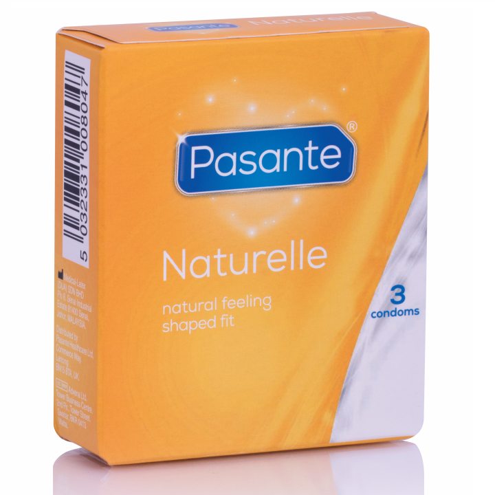 Preservativi standard Pasante Naturelle, 3 pezzi