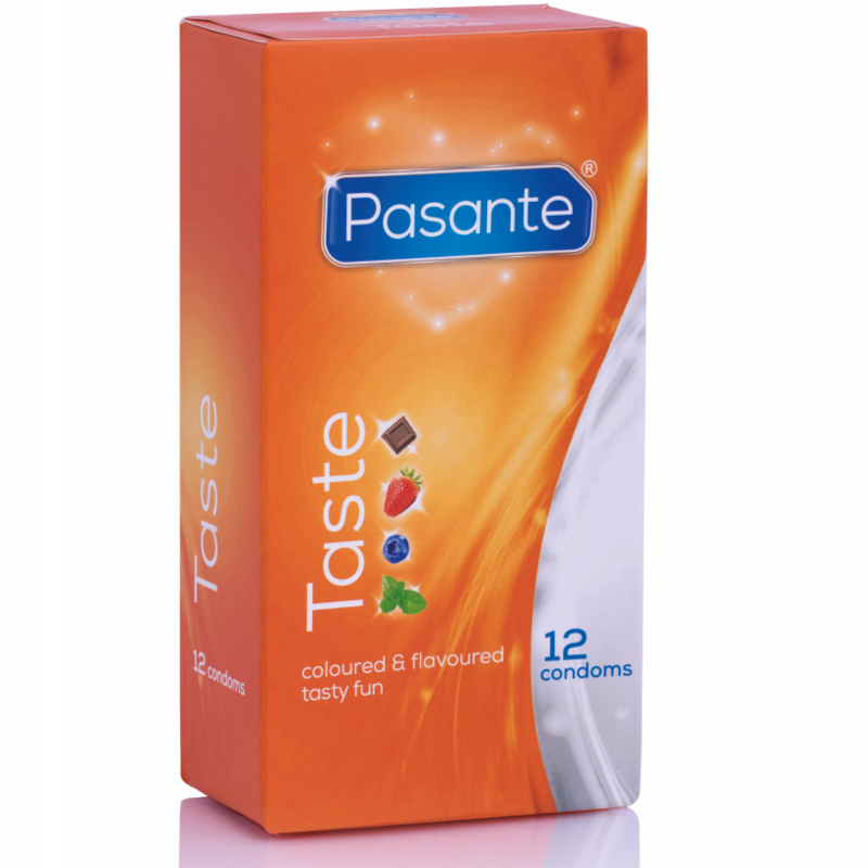 Preservativi aromatizzati Pasante Taste, 12 pezzi