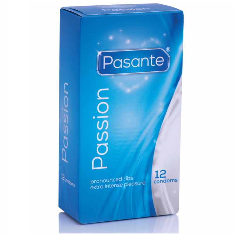 Preservativi Pasante con rilievi e nervature, 12 pezzi