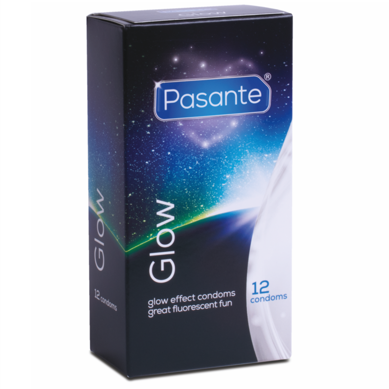 Preservativi PASANTE Glow in the Dark, 12 pezzi