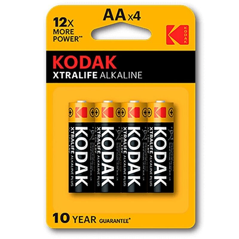 Batterie alcaline AA a lunga durata per dispositivi ed elettronica di uso quotidiano KODAK