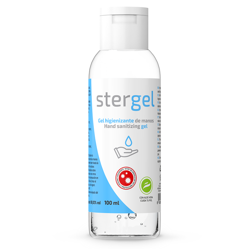 Gel igienizzante mani STERGEL con aloe vera, 100 ml