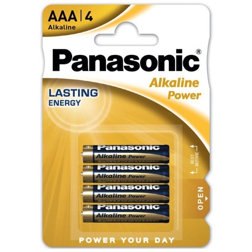 Batterie AAA LR03 da 1,5 V per telecomandi e sex toy, confezione da 4 PANASONIC
