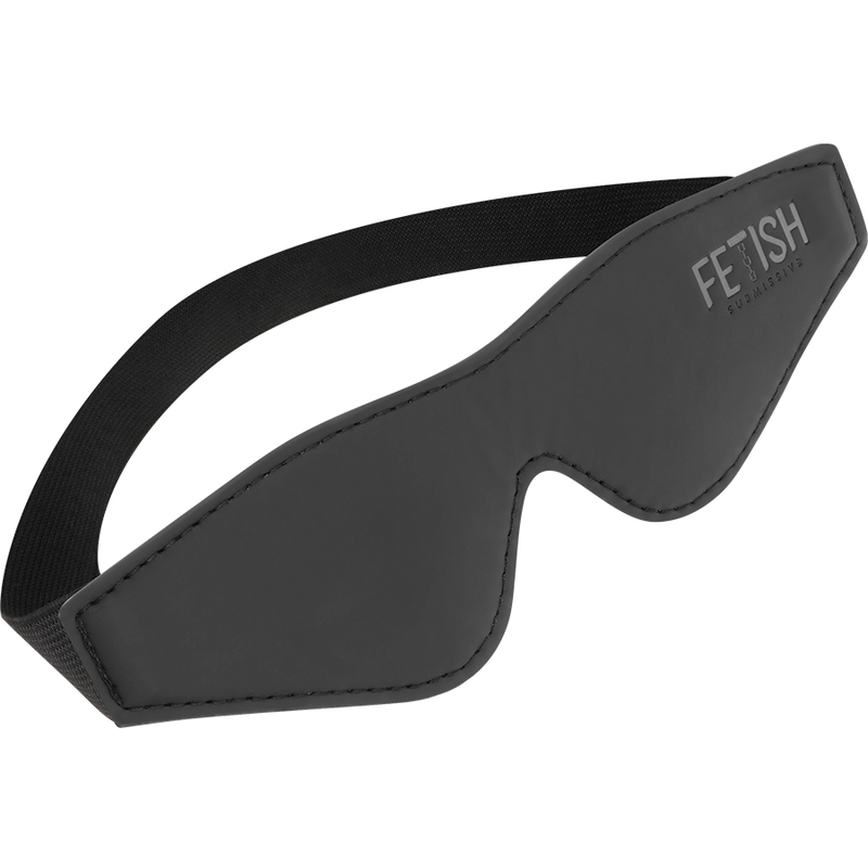 Benda per gli occhi Fetish Submissive in pelle vegana con fodera in neoprene