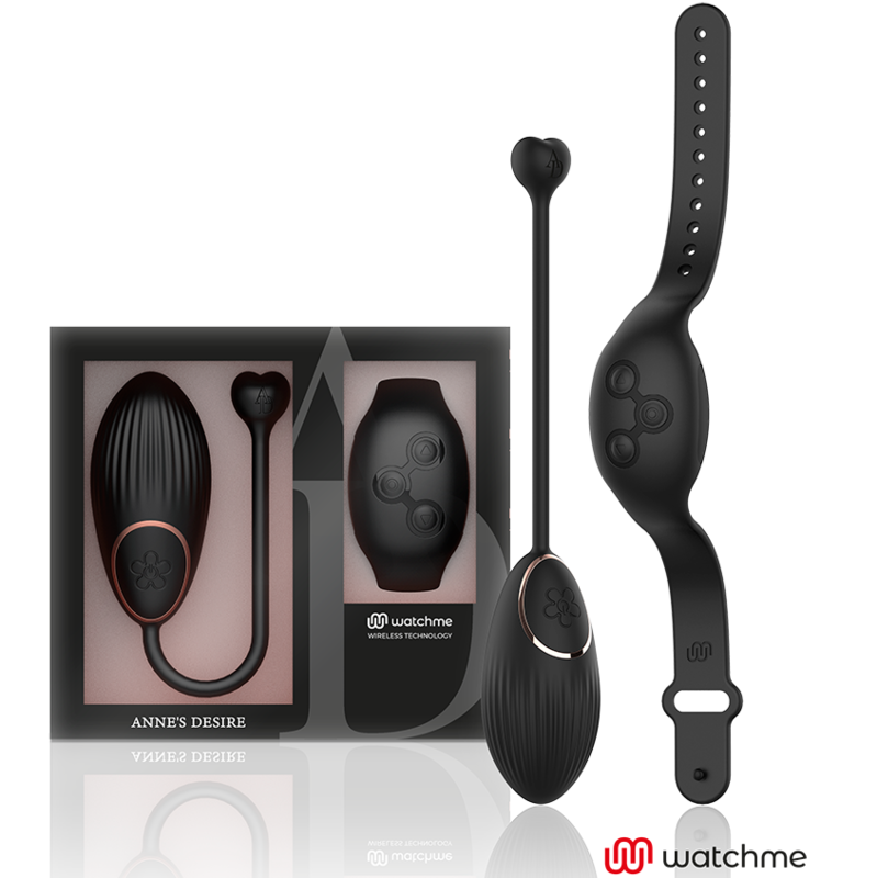 ANNE'S DESIRE WATCHME uovo vibrante con telecomando, nero