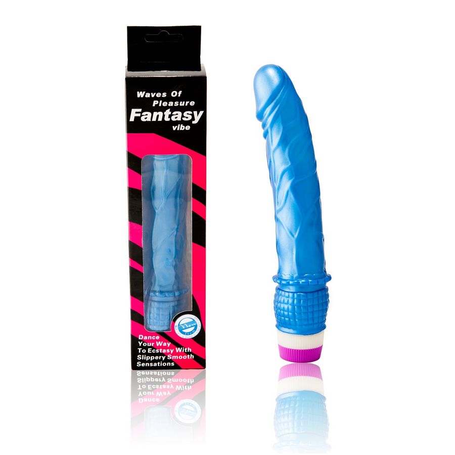 BAILE Waves of Pleasure vibratore realistico, 23 cm, blu