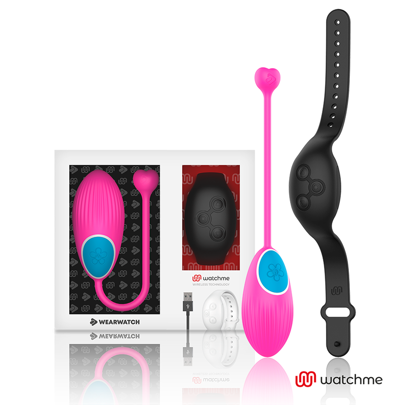 WEARWATCH Watchme uovo vibrante con telecomando, fucsia e Jet